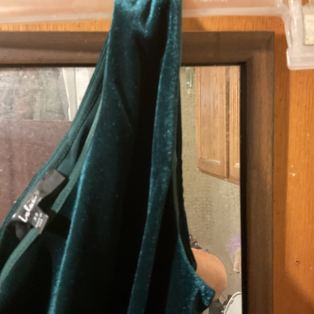 NWT Lulu's Green One-Shoulder Bodycon Dress - Picture 3 of 10